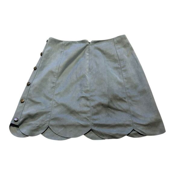 LC Lauren Conrad Blue Suede Skirt Size 6 - Picture 2 of 3